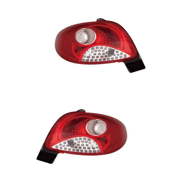 RüCkleuchten Heckleuchten Set Links & Rechts Rot FüR Peugeot 206+ T3E-image