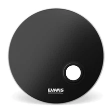 Evans 20 Inch Resonant Drum Head with Offset Mic Port and Foam Rings