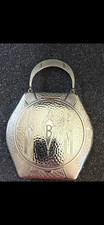 antique 1920s art deco silver plated makeup compact mirror