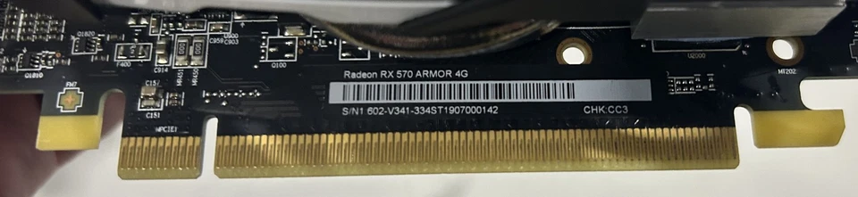 GPU MSI RADEON RX 570 ARMOR 4 GB - NEGRA/PLATEADA Foto 2 de 4