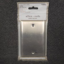 Allen Roth Simple Square Satin Nickel Finish Wall Plate Cover 3159484