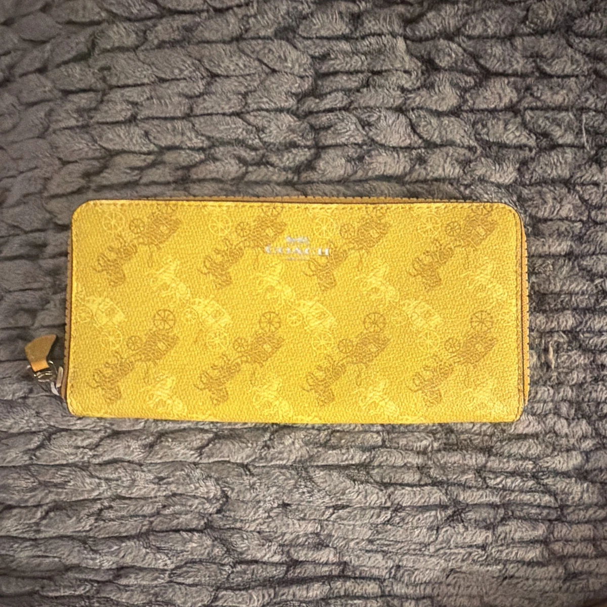 小物 Coach Signature Yellow Long Wallet Coach Yellow Wallets for Women for sale | eBay