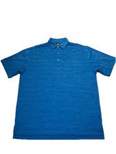FootJoy Polo Shirt Mens XL Blue Space Dye Performance Stretch Golf Casual