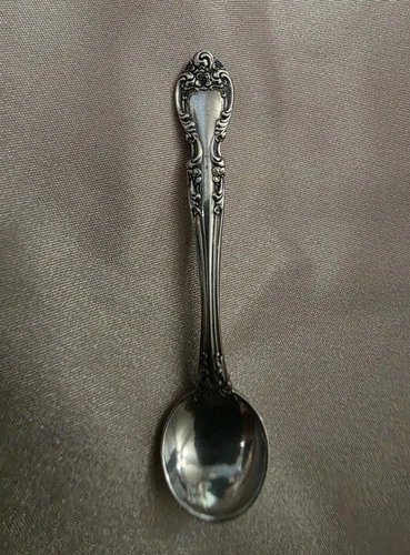 Vintage Sterling Silver Gorham MELROSE Pattern Salt Spoon Pin No mono 2 7/8"
