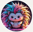 Hayleybug 1/2 oz Aurora Prickle Hedgehog silver round w/ COA POP 15