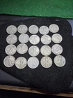 $10 FACE VALUE SILVER WALKING LIBERTY 1/2 DOLLARS 90% SILVER UNCERTIFIED