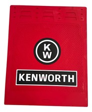 For Kenworth 24x30 Red 3d Mud Flaps Heavy Duty Fiberglass Reinforced Pair