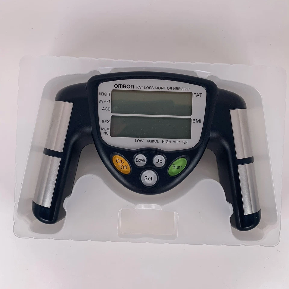 Omron Modelo # HBF-306C Caja Monitor de Pérdida de Grasa y Manual Excelente Estado Caja Fea Foto 3 de 4