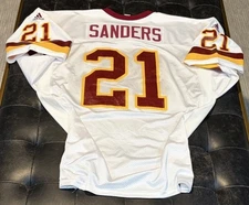 Deion Sanders Auth Vintage Adidas Washington Redskins 2000 Game Issued Jersey 54