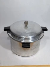 Vintage Mirro Matic 16 Qt Speed Deluxe Model Pressure Cooker Canner 16 Qt 0406