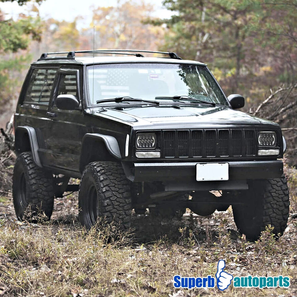 Fits 1997-2001 Jeep 97-01 Cherokee Corner Signal Lights+Bumper Parking Lamps - Image 3 of 4