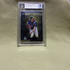 2001 Topps Barry Zito #GA39 Oakland Athletics Hidden Gold Insert Beckett 9 🔥
