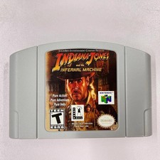 Indiana Jones and the Infernal Machine - Nintendo 64 (N64) Classic adventure