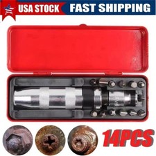 1/2" Impact Screwdriver, Manual Reversible Impact Driver Set with 13 Piece Hand