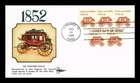 DR JIM STAMPS US COVER STAGECOACH TRANSPORTATION SERIES FDC GILL CRAFT CACHET