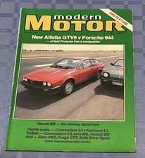 Modern Motor Mag Feb 1983. Alfetta GTV6 vs Porsche 944 XE vs VH Volvo 4wds