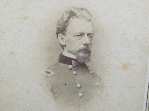 Gettysburg Civil War General Henry Warner Slocum cdv photograph by Mathew Brady