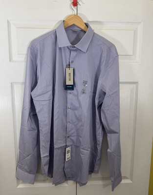 Kenneth Cole Reaction slim fi Flex Shirt men's size 17  new purple