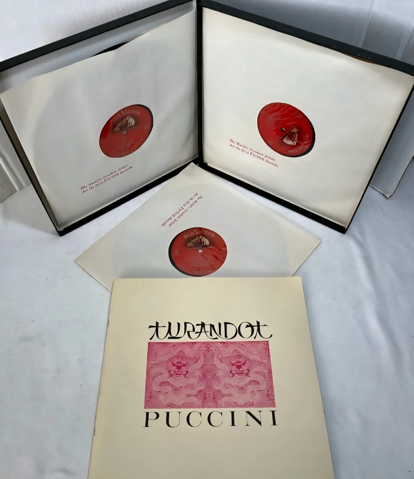 Puccini Turandot Nilsson Tebaldi Bjoerling 3 LP Record Vinyl RCA LSC-6149 Foto 2 de 2