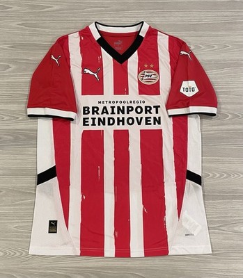 Puma 2024/25 PSV Eindhoven Home Soccer Jersey Red White Men's Size