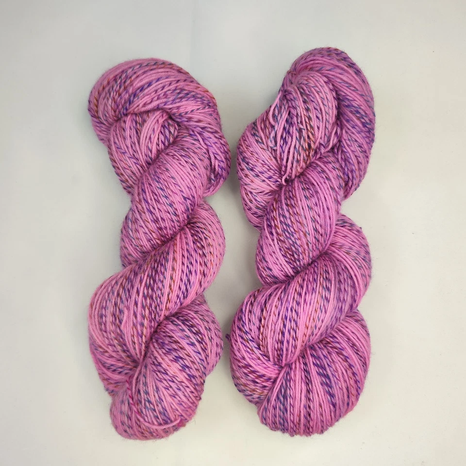 Handgefärbte Sockenwolle EFFEKTGARN 75 % Schurwolle 25 % Nylon Pink Carnival - Bild 3 von 4