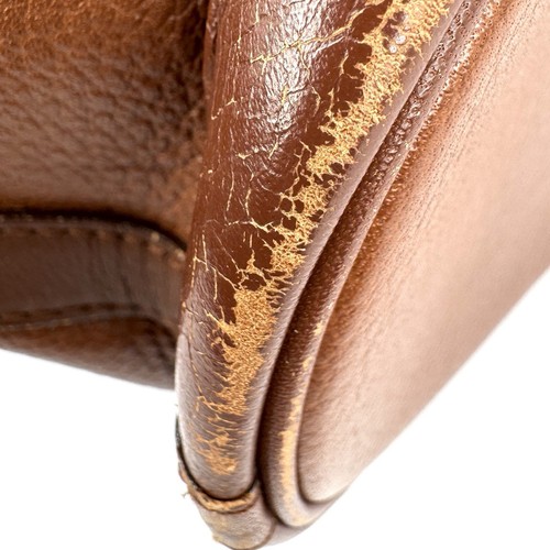 BURBERRY Shoulder Bag Brown Leather Drawstring Authentic - Bild 9 von 24
