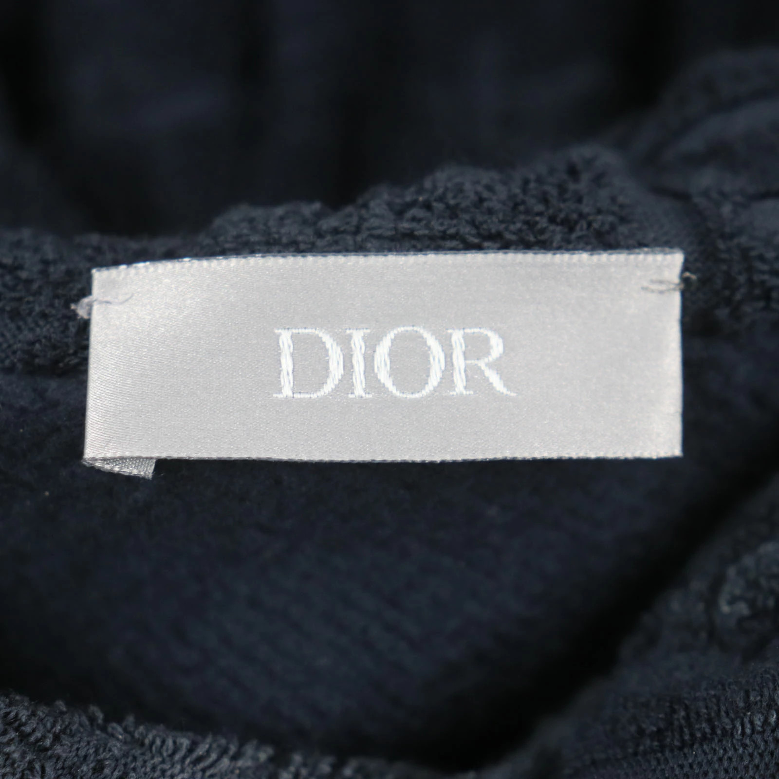 Christian Dior Men's Hoodie Cotton Oblique Pile Fabric Fleece Lining Navy XS thumbnail 6