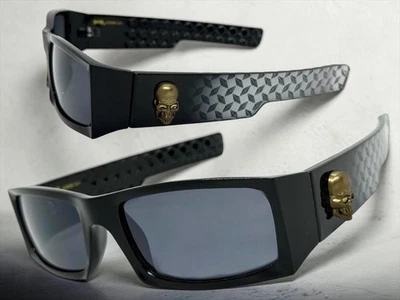 Choppers Hardcore Biker Sonnenbrille Square Thick Rahmen Schwarz - Bild 1 von 4