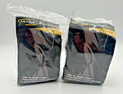 Lot of 2 Ultra Ankle Zoom Brace S/M Black Hinged Sport Support Sprain Injury