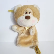 1985 Blushers Coco Bear Hand Puppet Mighty Star 24K Polar Puff Plush Tan