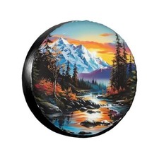 Spare Tire Cover for Rv Trailer Camper- Cute Wheel 15 inch Mountain Landscape