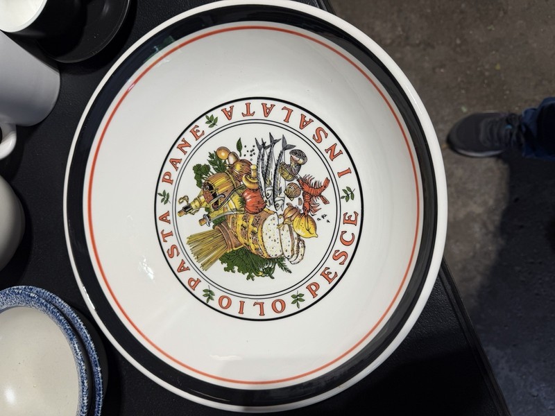 Tre Ci - vintage Italian  Ceramic Pasta Bowl 12” Italian Made