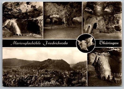 Marienglashöhle Friedrichroda Thüringen Germany Cave Views RPPC