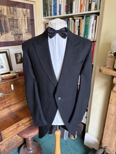 Simpsons of Piccadilly Black Morning Suit with Peak Lapels