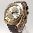 Vintage 1971 Timex Prestige 21 Jewel STUNNING Retro 70's Gold Tone Just Serviced