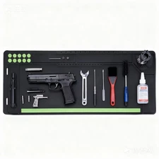 Gun Cleaning Mat Rifle Pistol Gun Mat with Magnetic Dots, Non-Slip Oil Resistant