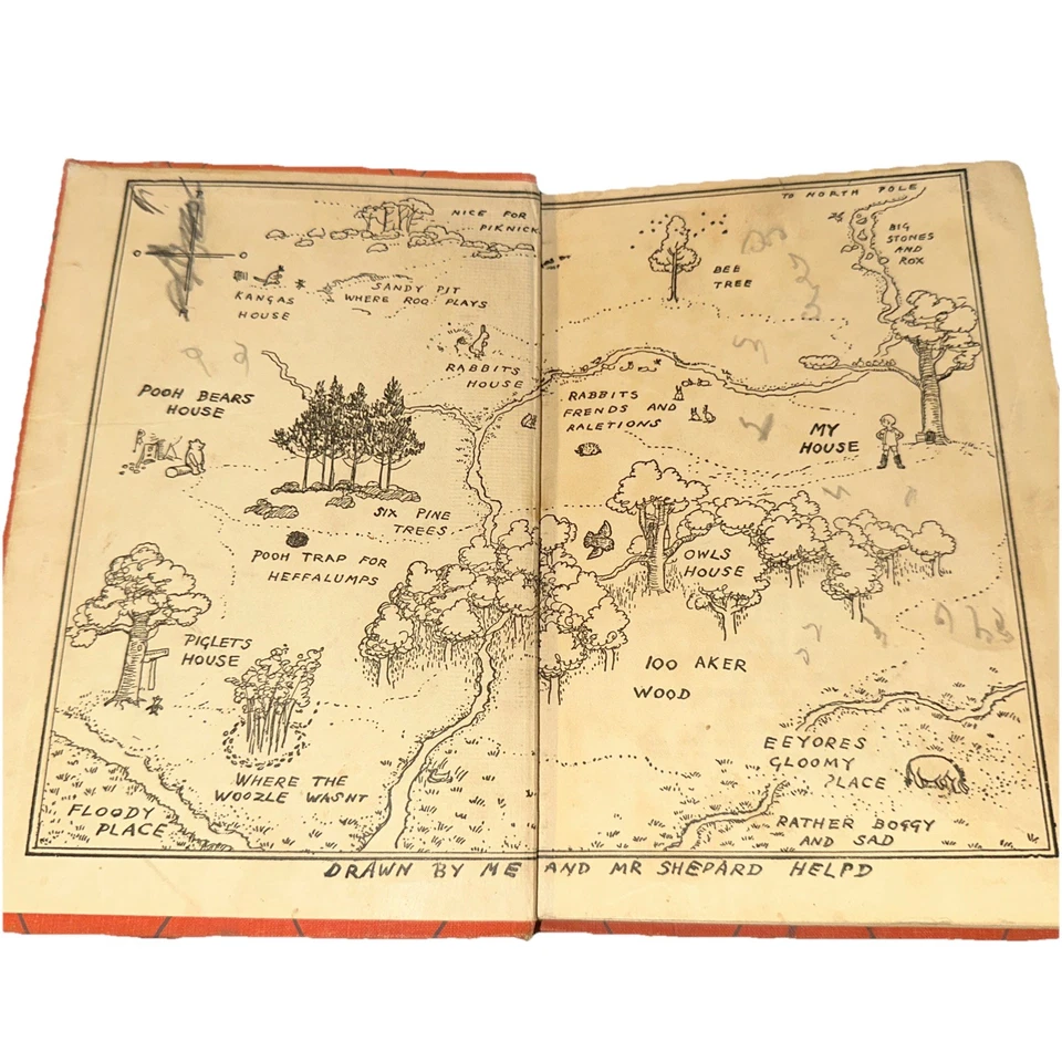 Vintage Winnie the Pooh ,A.A. Milne, HC 1926/1938 158th Printing Acceptable Con. Foto 2 de 4