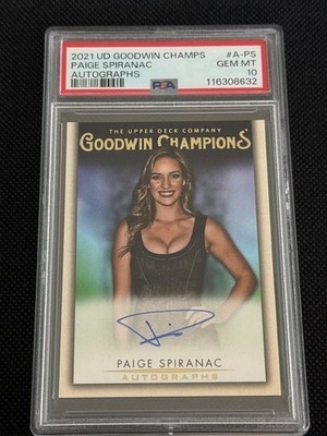 2021 Upper Deck Goodwin Champions #A-PS Paige Spiranac AUTO PSA 10