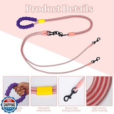 Double Dog Leash No Tangle, Adjustable Split Leads Dual Pet Walking Leash wit...