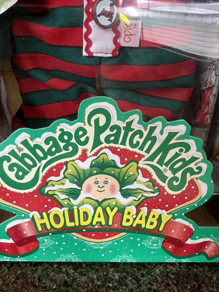 Muñeca Cabbage Patch Kids Holiday Baby sin abrir edición especial 1998 Foto 4 de 4