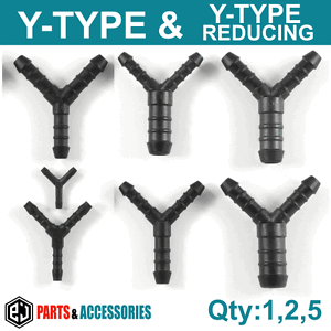 STRAIGHT Reducer JOINER TUBING PLASTIC BARBED CONNECTOR PIPE HOSE Air Fuel Water STRAIGHT Reducer JOINER TUBING PLASTIC BARBED CONNECTOR PIPE HOSE Air Fuel Water
