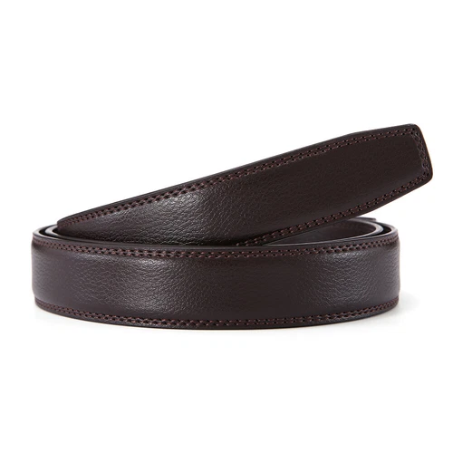 Men's Leather Ratchet Belt Strap Only 30mm Replacement Belt without Buckle - Picture 22 of 36