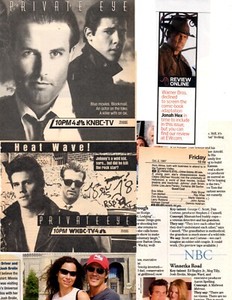 actor JOSH BROLIN:  50 pages career clippings lot the goonies-private eye etc