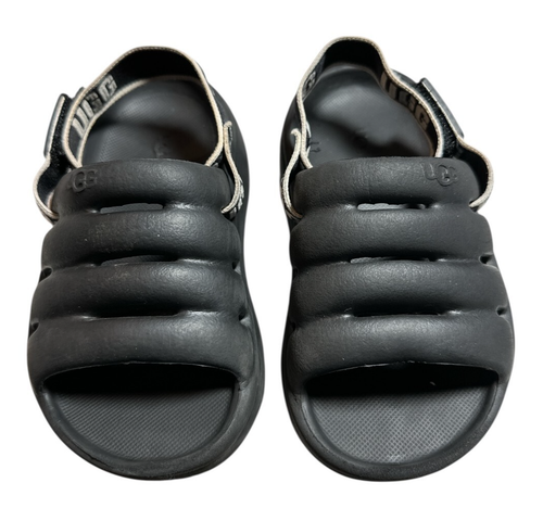 UGG Sport Yeah Slide Slingback Sandals Black White Toddler Child Sz EU 18 / US 3 - Picture 2 of 5