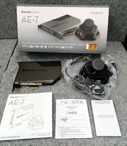 Creative SB1800 Sound Blaster AE-7 Black Working Tracking from Japan - 第 1/12 張圖片
