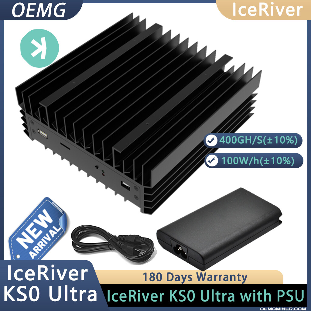 New IceRiver KS0 Ultra KAS Asic Miner 400G 100W Kaspa with 