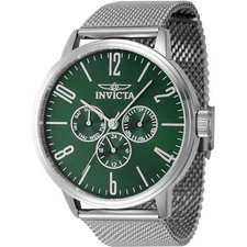 Invicta Men's Watch Specialty Green Dial Stainless Steel Mesh Bracelet 47120
