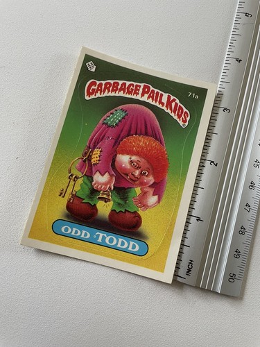 Garbage Pail Kids ODD TODD 71a and BENT BEN 71b Topps 1985 ~ Series 2 - Picture 3 of 7