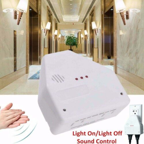 Clapper Sound Activated Clap on/Off Light Switch Wall Socket Outlet Adapter US
