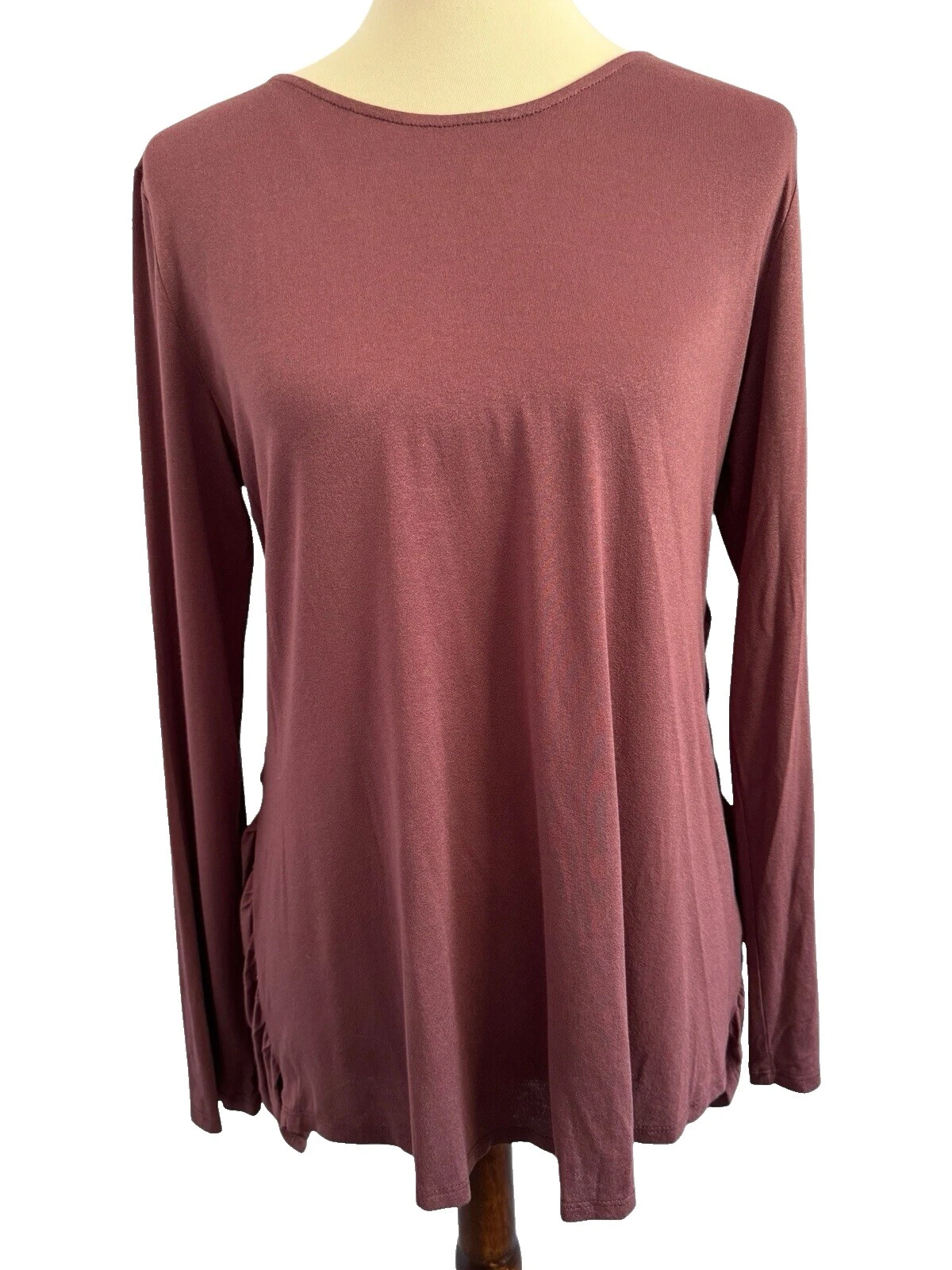 Easel Solid Polyester Tops for Women